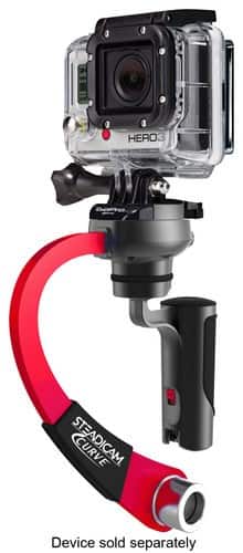 Angle. Steadicam - Curve Compact Camera Stabilizer for Select GoPro HERO Cameras - Red.