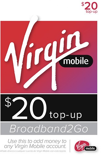  Virgin Mobile - Broadband2Go $20 Top-Up Card