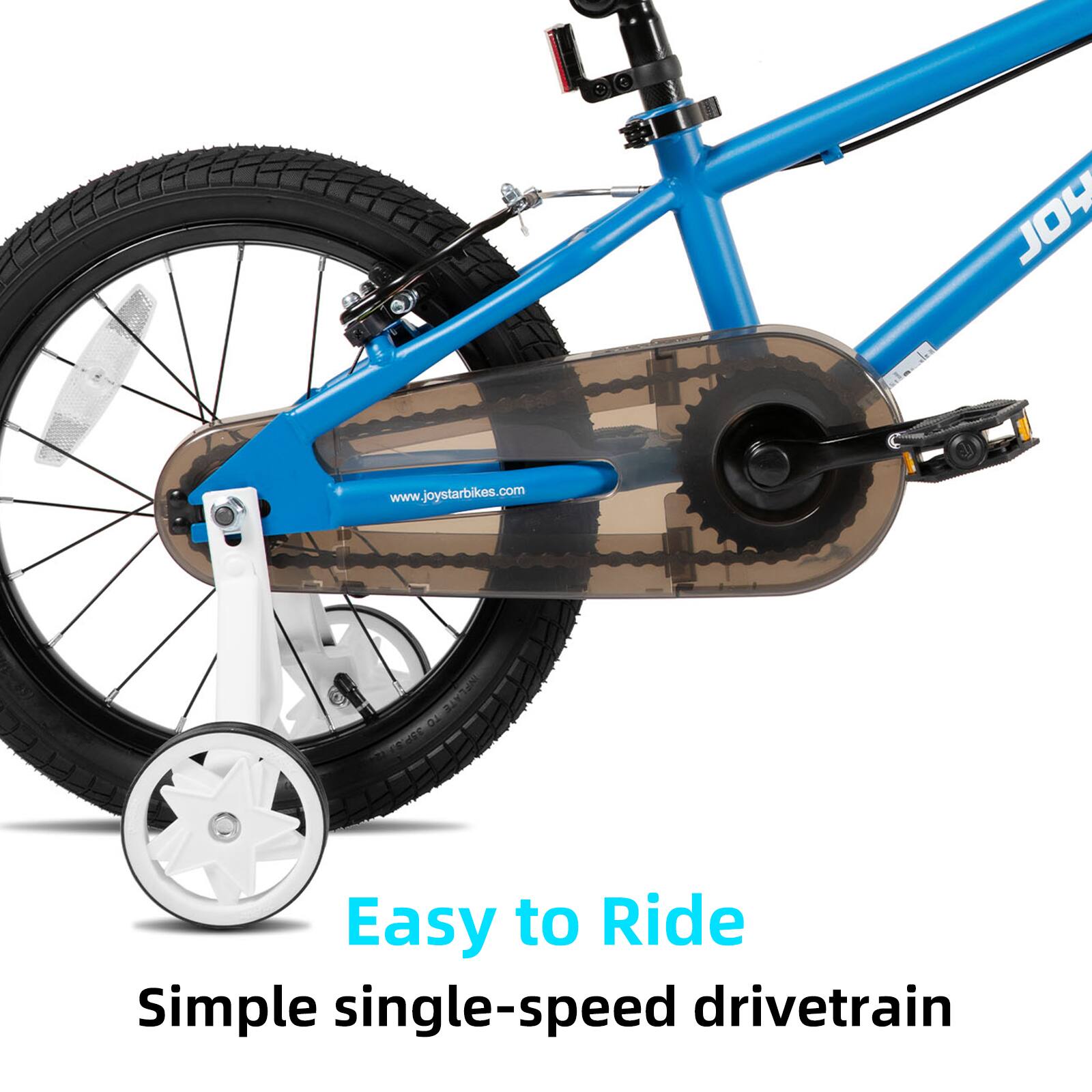 JOY  
www.joystarbikes.com  
Easy to Ride  
Simple single-speed drivetrain