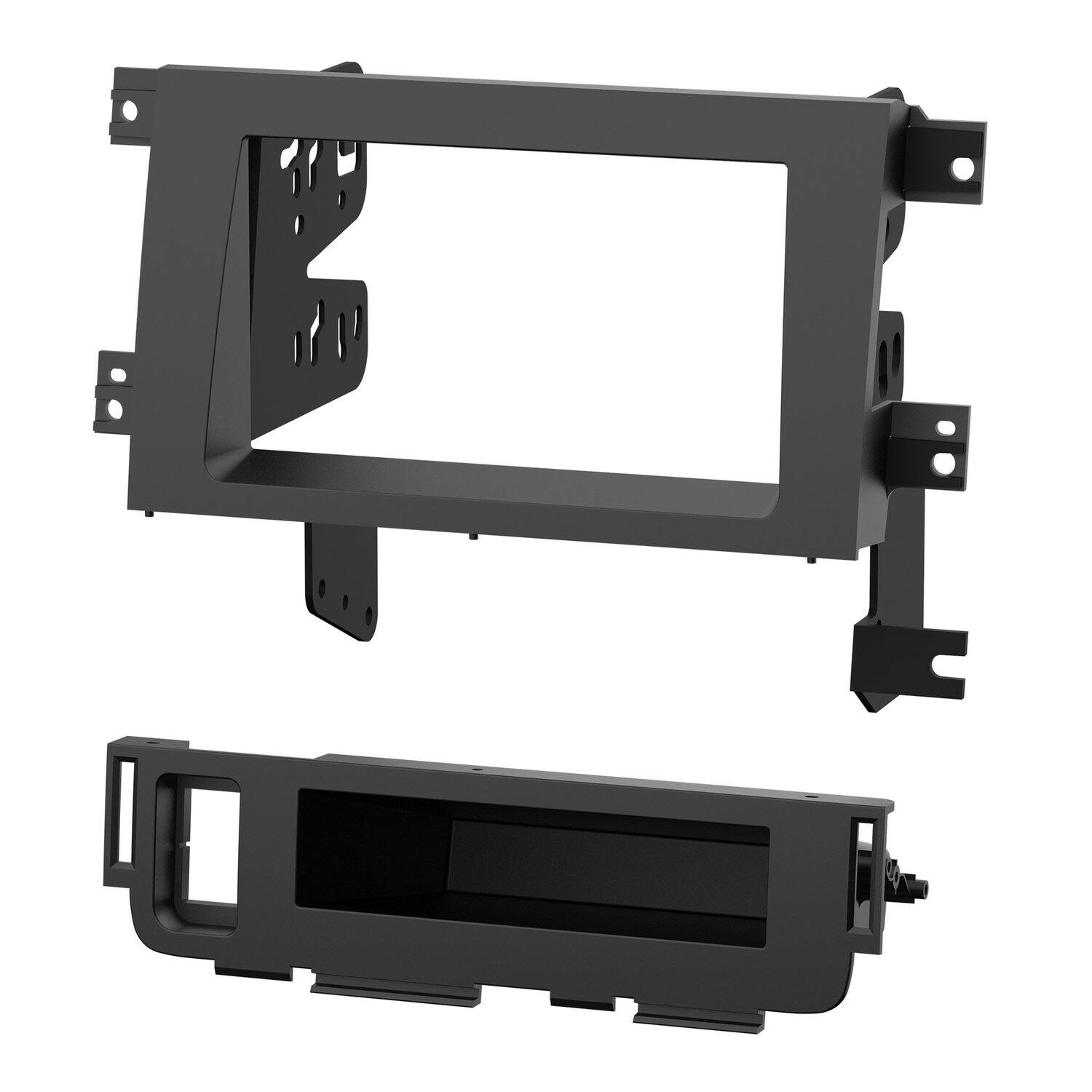 Alt View 1. Metra - 95-7884B Double-DIN/ISO Single-DIN Pocket Car Radio Install Dash Kit, Compatible with 2006-2014 Honda Ridgeline Trucks - Black.