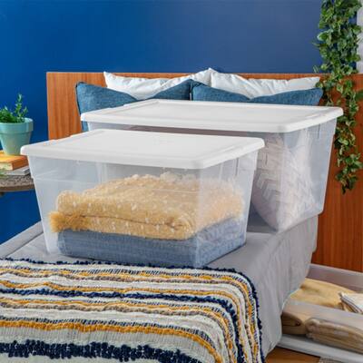 IRIS 28 Qt. Storage Box, Clear 200420 - The Home Depot IRIS 28 Qt. Storage Box, Clear 200420 - The Home Depot