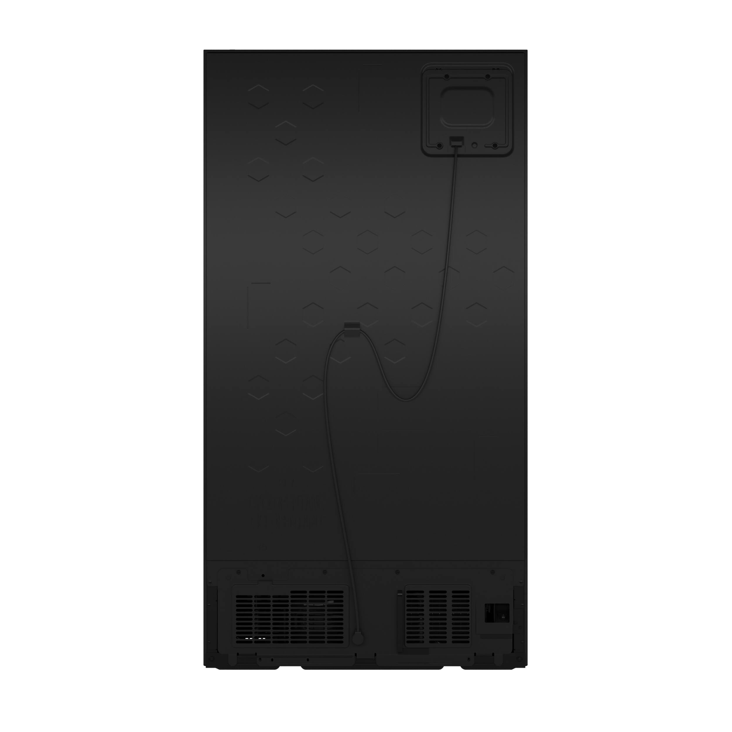Alt View 35. GE - 36 in. Wide 23.6 Cu. Ft. Counter Depth Side-By-Side Refrigerator with Extra Tall Dispenser and In-Door Icemaker - Stainless Steel.