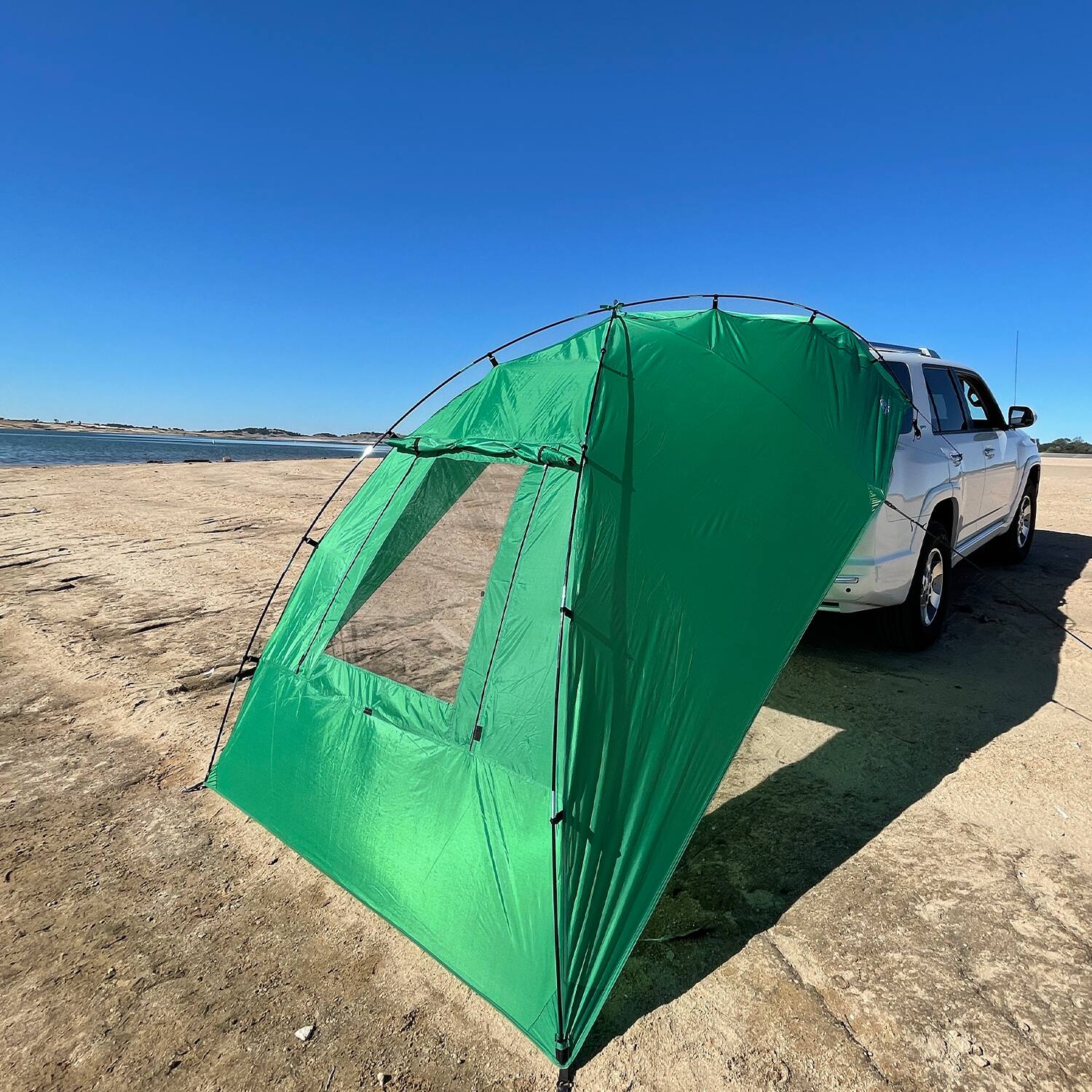 Alt View 8. Kamp-Rite - Kamp-Rite Outdoor Shade Camping Awning for SUV Sport Vehicle & Carry Bag, Green - Green.