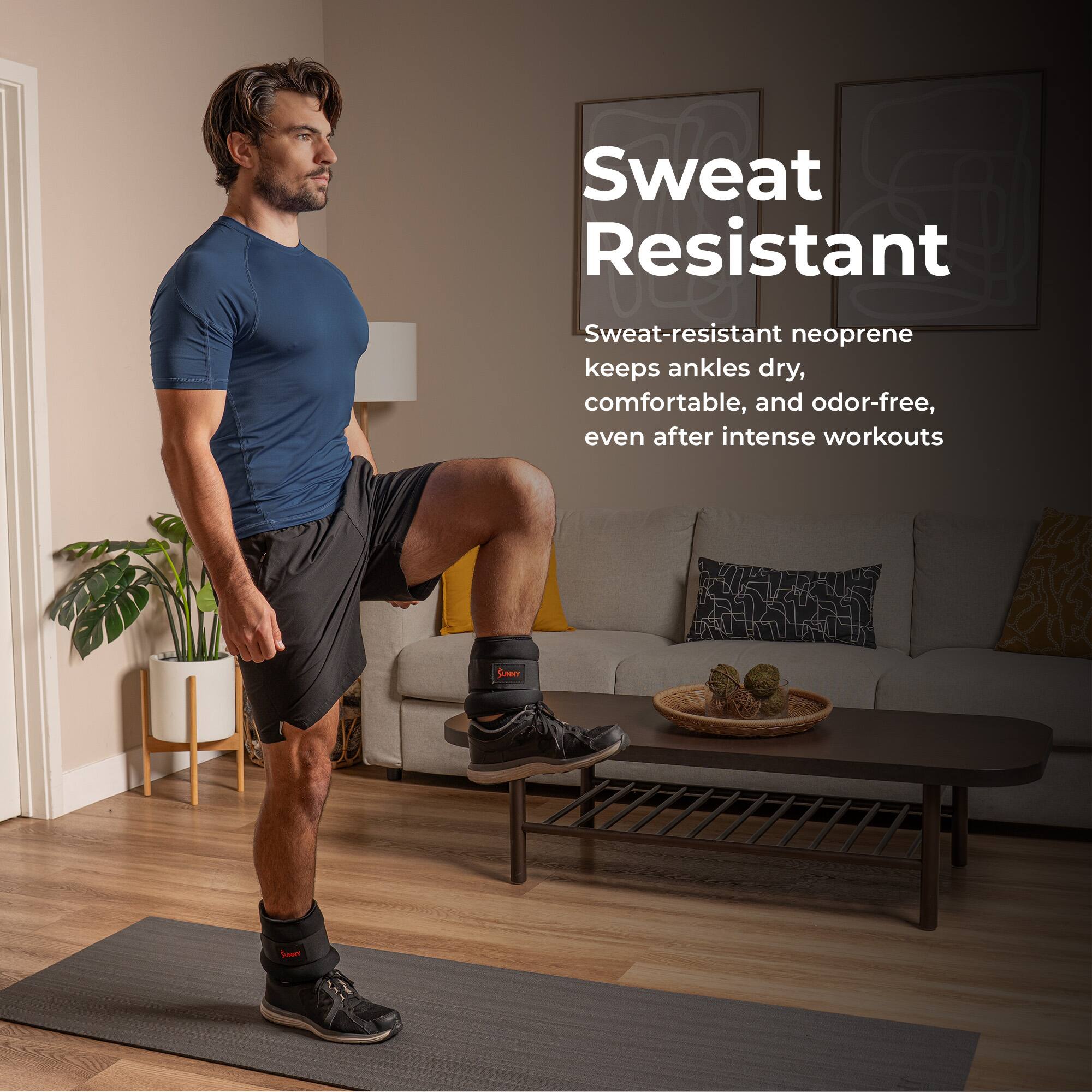 Sweat Resistant

Sweat-resistant neoprene keeps ankles dry, comfortable, and odor-free, even after intense workouts