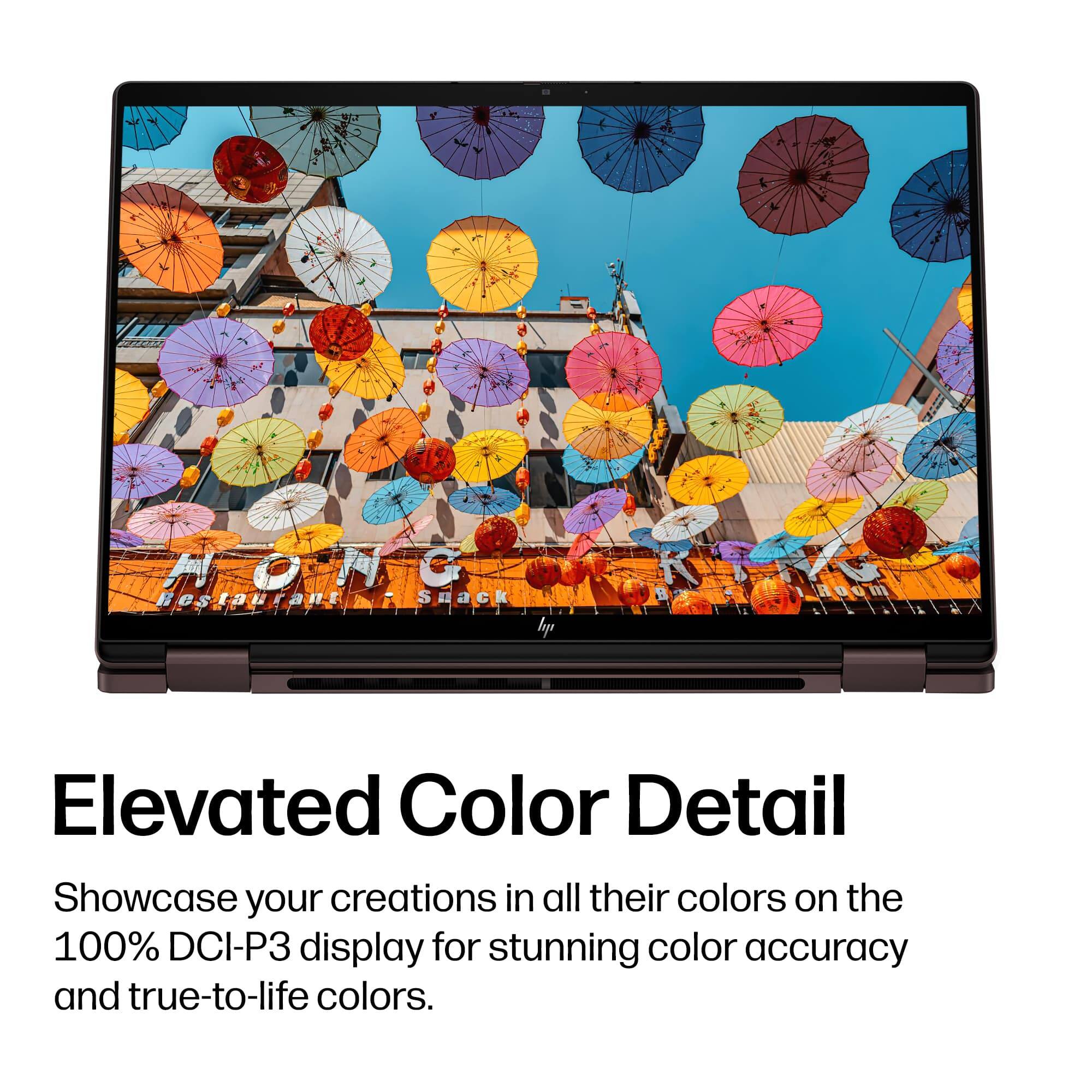 Elevated Color Detail  
Showcase your creations in all their colors on the 100% DCI-P3 display for stunning color accuracy and true-to-life colors.