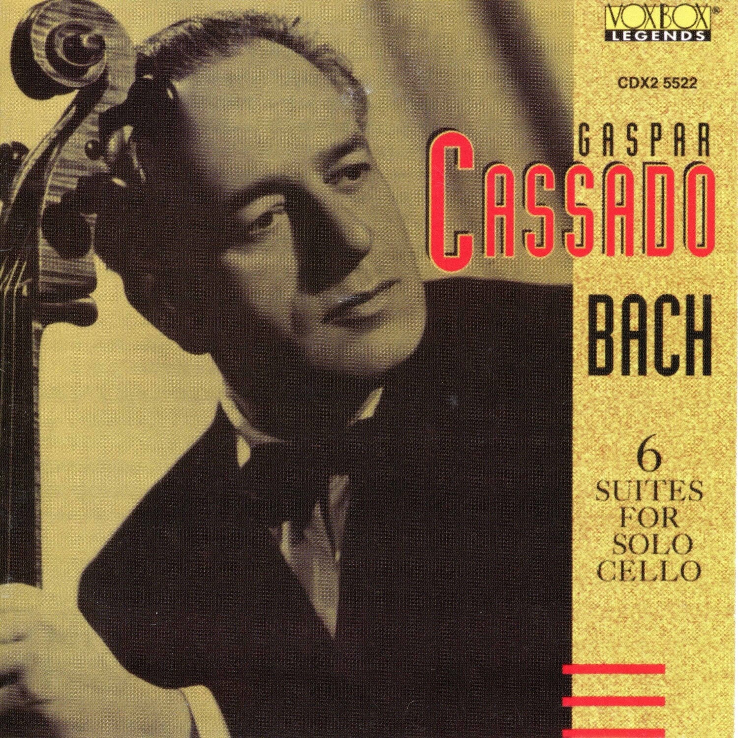 Gaspar Cassado - Performs Bach  - COMPACT DISCS