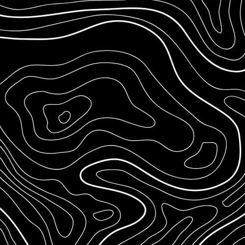 Black Map-X-Large (35" x 16")