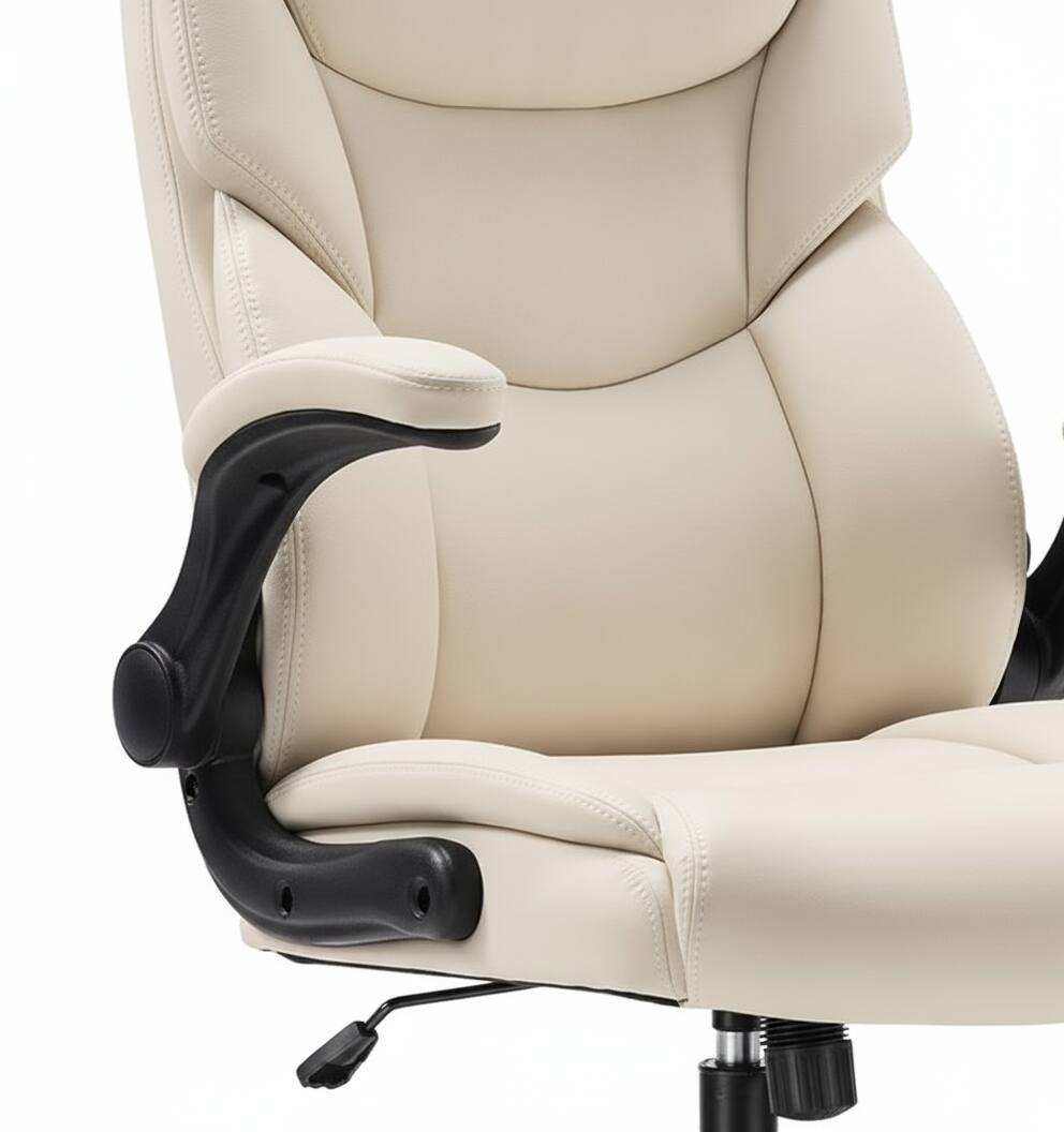 Left. AOITUN - Ergonomic Computer Gaming Chair High Back for Daily Use with Gel Memory Foam Comfort and Durability - White.