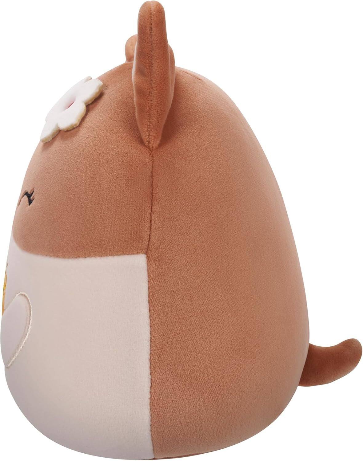 Alt View 2. Jazwares - Squishmallows Original : Regina the Corgi with Pineapple Drink & Flower - 7.5" Inch Plush.