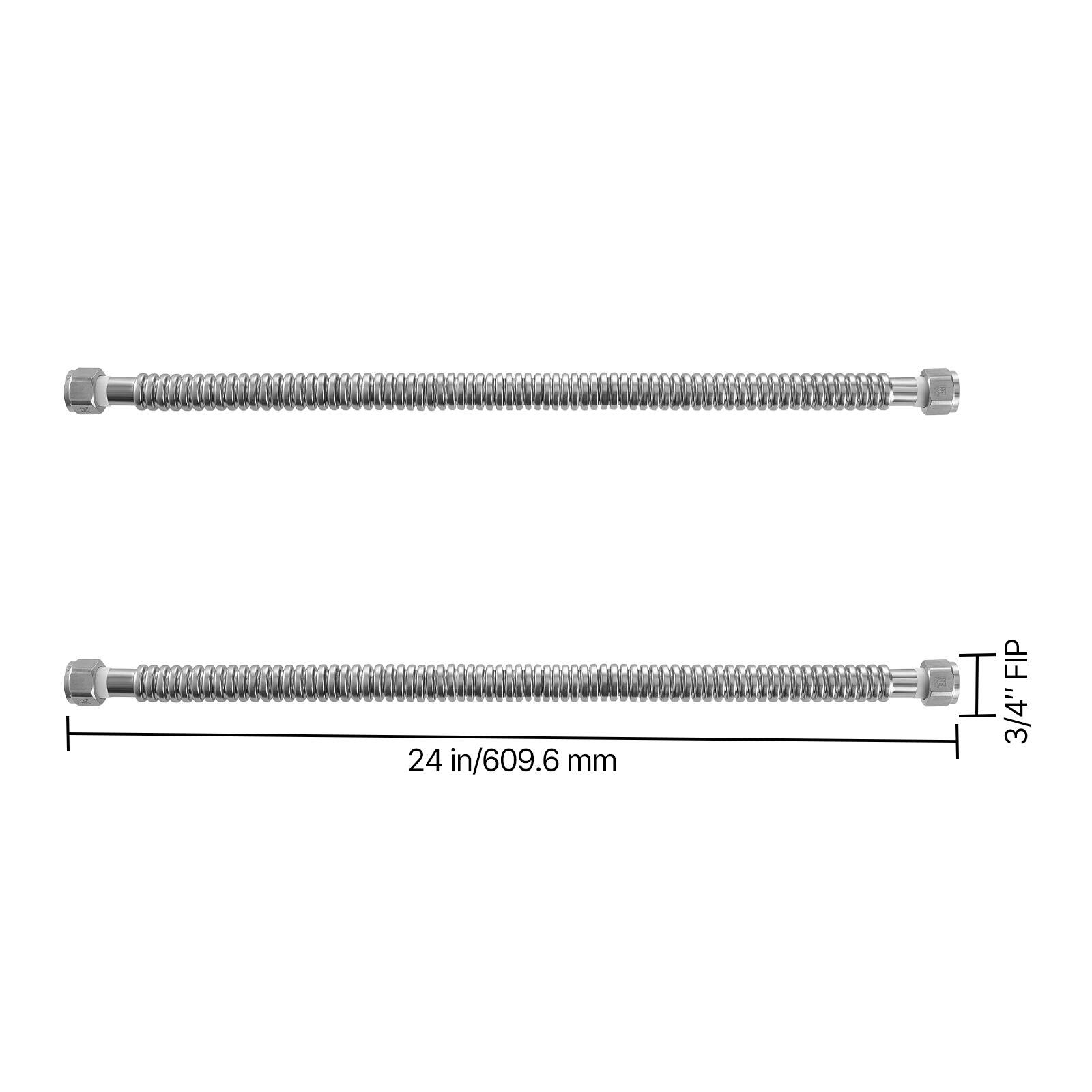 24 in/609.6 mm FIP 3/4"
