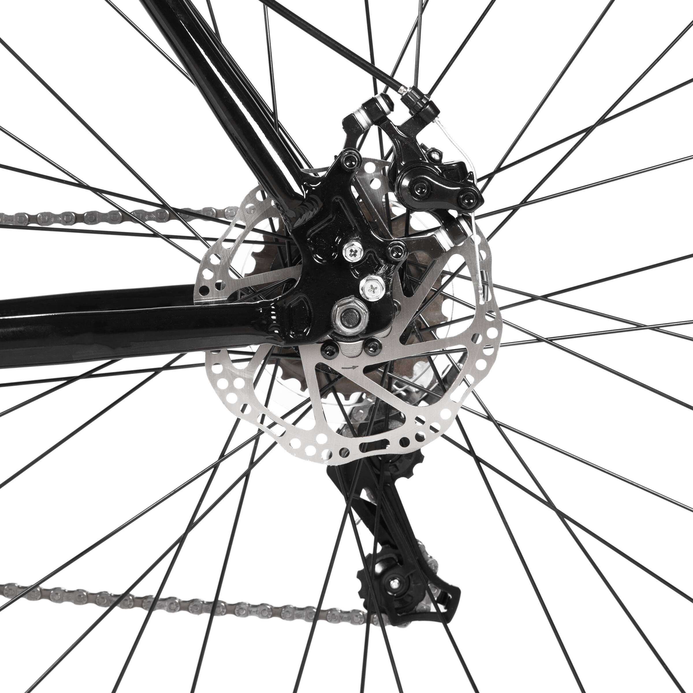 Alt View 8. HILAND - HILAND Velo 700C Hybrid Bike - City Bicycle for Men Women - Black - M Size - Black.