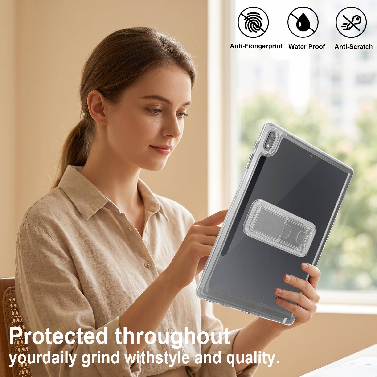 Anti-Fingerprint Water Proof Anti-Scratch Protected throughout your daily grind with style and quality.