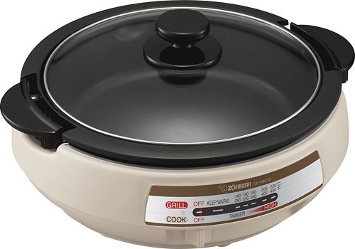our goods Electric Skillet with Glass Lid - Black - Shop Cookers