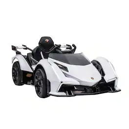 Aosom - 12V Electric Ride-on Car, Licensed Lamborghini V12 Vision Gran Turismo Battery-Powered Ride-on Toy with Remote Control