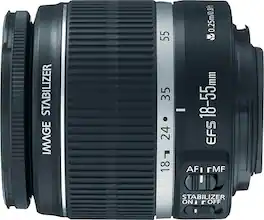 Canon - Refurbished Excellent - EF-S 18-55mm f/3.5-5.6 IS II Standard Zoom Lens - Black