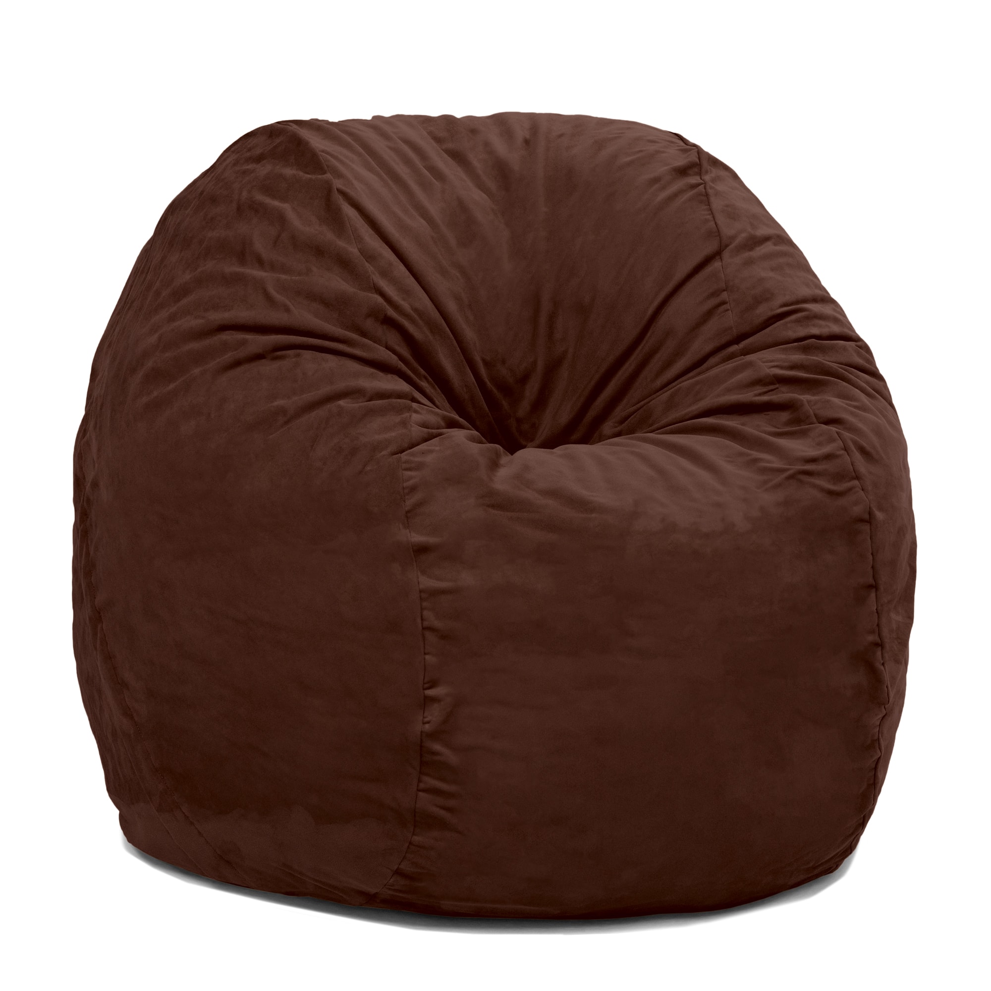 Jaxx - 4 ft Round Bean Bag Chair for Adults - Chocolate