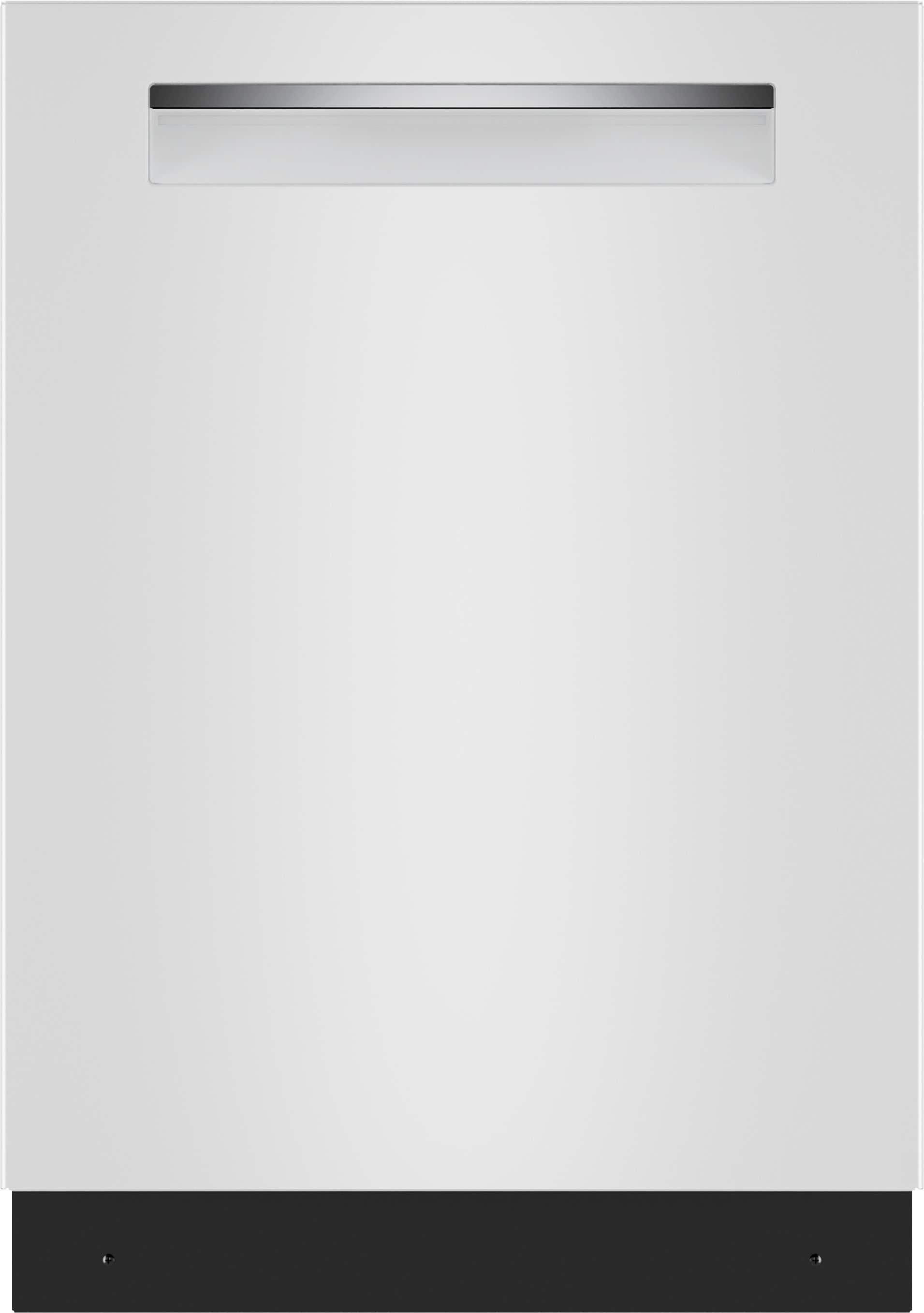 Bosch - 500 Series 24" Top Control Smart Built-In Stainless Steel Tub Dishwasher with 3rd Rack and Zone Wash, 44 dBA - White - Front_Zoom