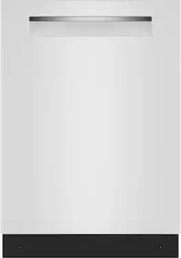 Bosch - 500 Series 24" Top Control Smart Built-In Stainless Steel Tub Dishwasher with 3rd Rack and Zone Wash, 44 dBA - White