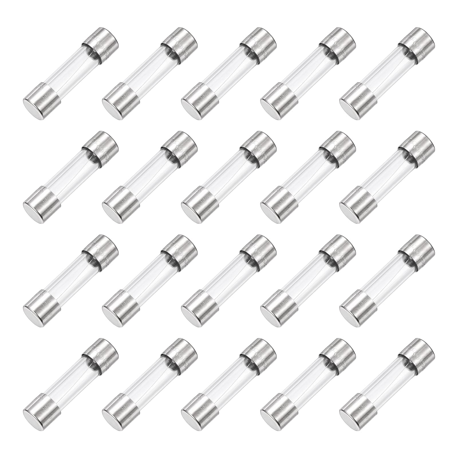 Unique Bargains - 1A 250V Glass Fuse 0.2"x0.79" Fast Blow Fuse for Home Appliances 20pcs