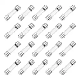 Unique Bargains - 1A 250V Glass Fuse 0.2"x0.79" Fast Blow Fuse for Home Appliances 20pcs