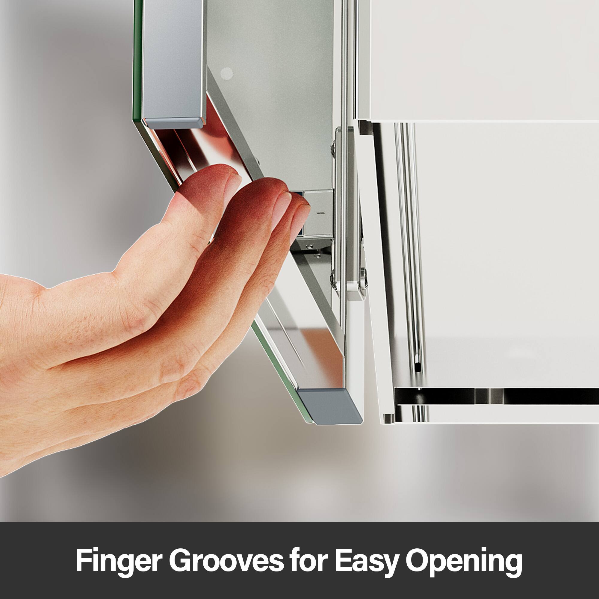 Finger Grooves for Easy Opening