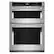Front. KitchenAid - 27" Built-In Electric Convection Double Wall Combination with Microwave and Air Fry Mode - Stainless Steel.