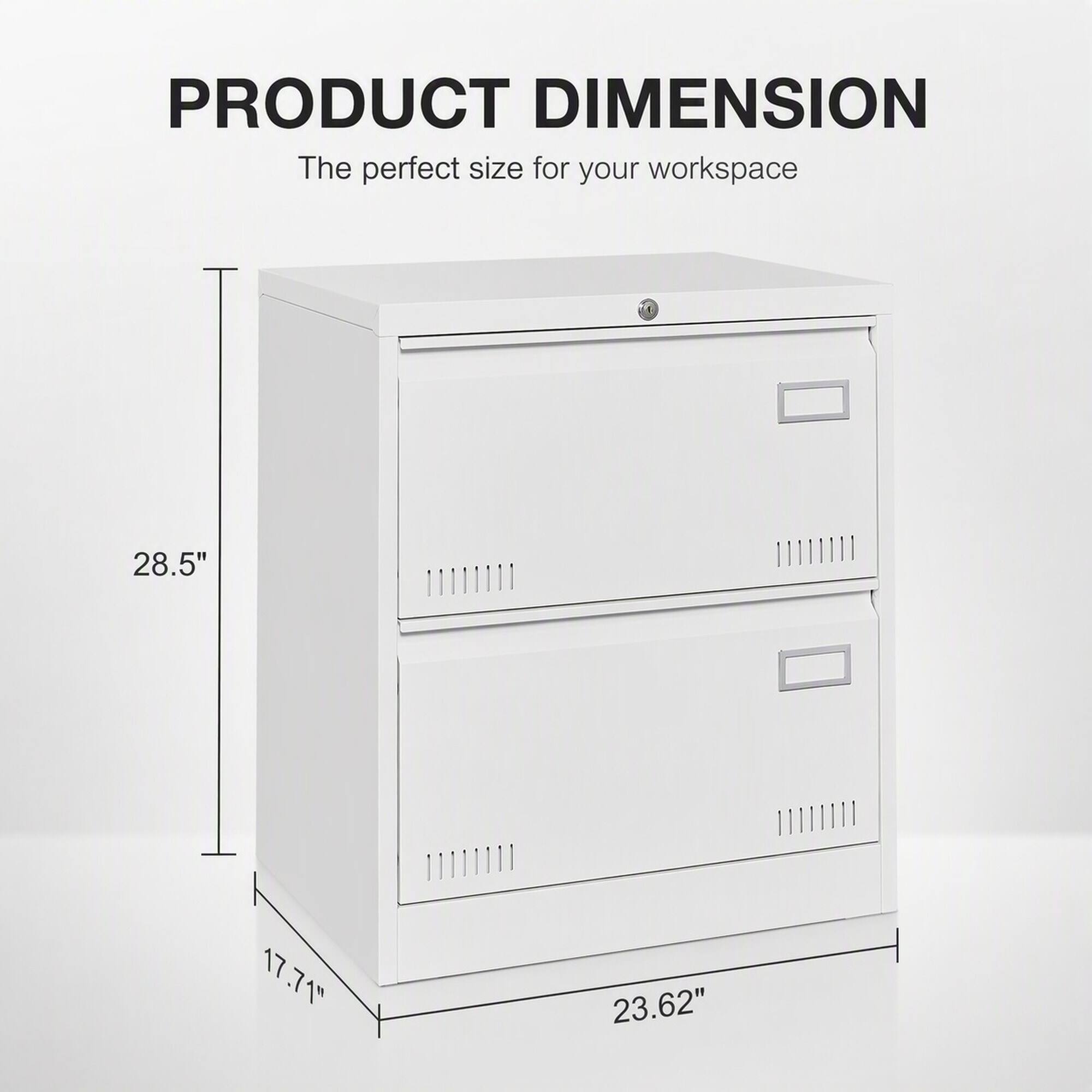 PRODUCT DIMENSION  
The perfect size for your workspace  
28.5"  
17.71"  
23.62"