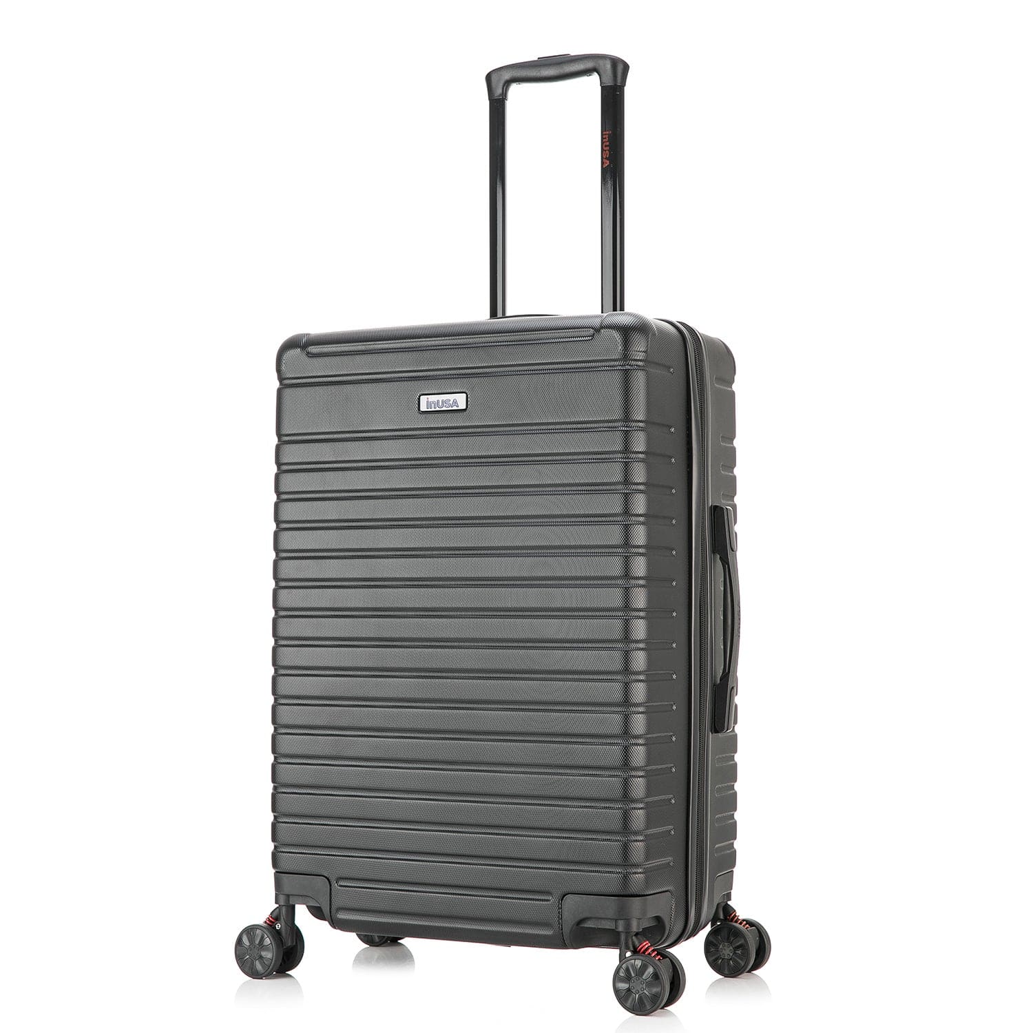 InUSA - Deep lightweight hardside spinner luggage 24" - Black