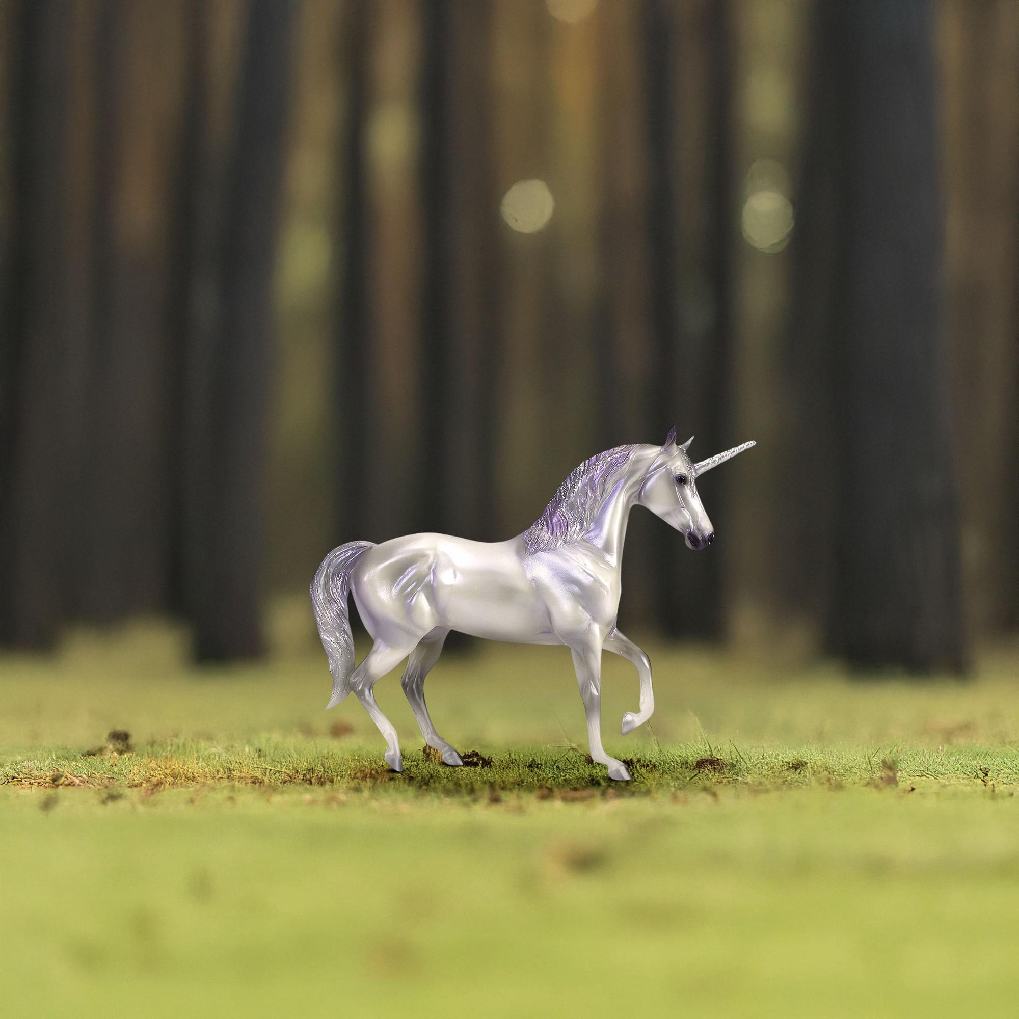 Alt View 2. Breyer Animal Creations - Breyer Classics 1/12 Model Horse - Sarafina Magical Unicorn - Purple.