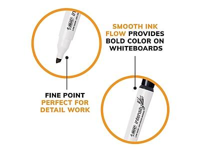 - Smooth ink flow provides bold color on whiteboards
- Fine point perfect for detail work
- Intensity