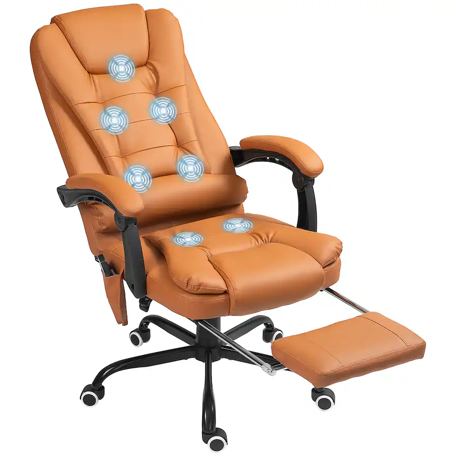 Vinsetto 7 Point Vibrating Massage Office Chair, High Back
