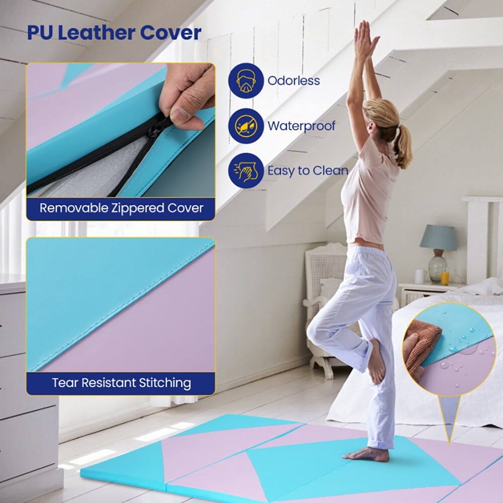 PU Leather Cover  
Odorless  
Waterproof  
Easy to Clean  
Removable Zippered Cover  
Tear Resistant Stitching