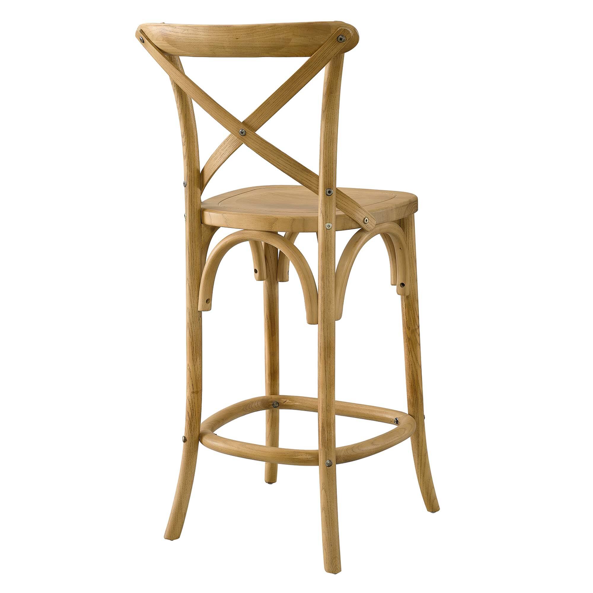 Back. Modway - Gear Counter Stool by Modway - Brown.