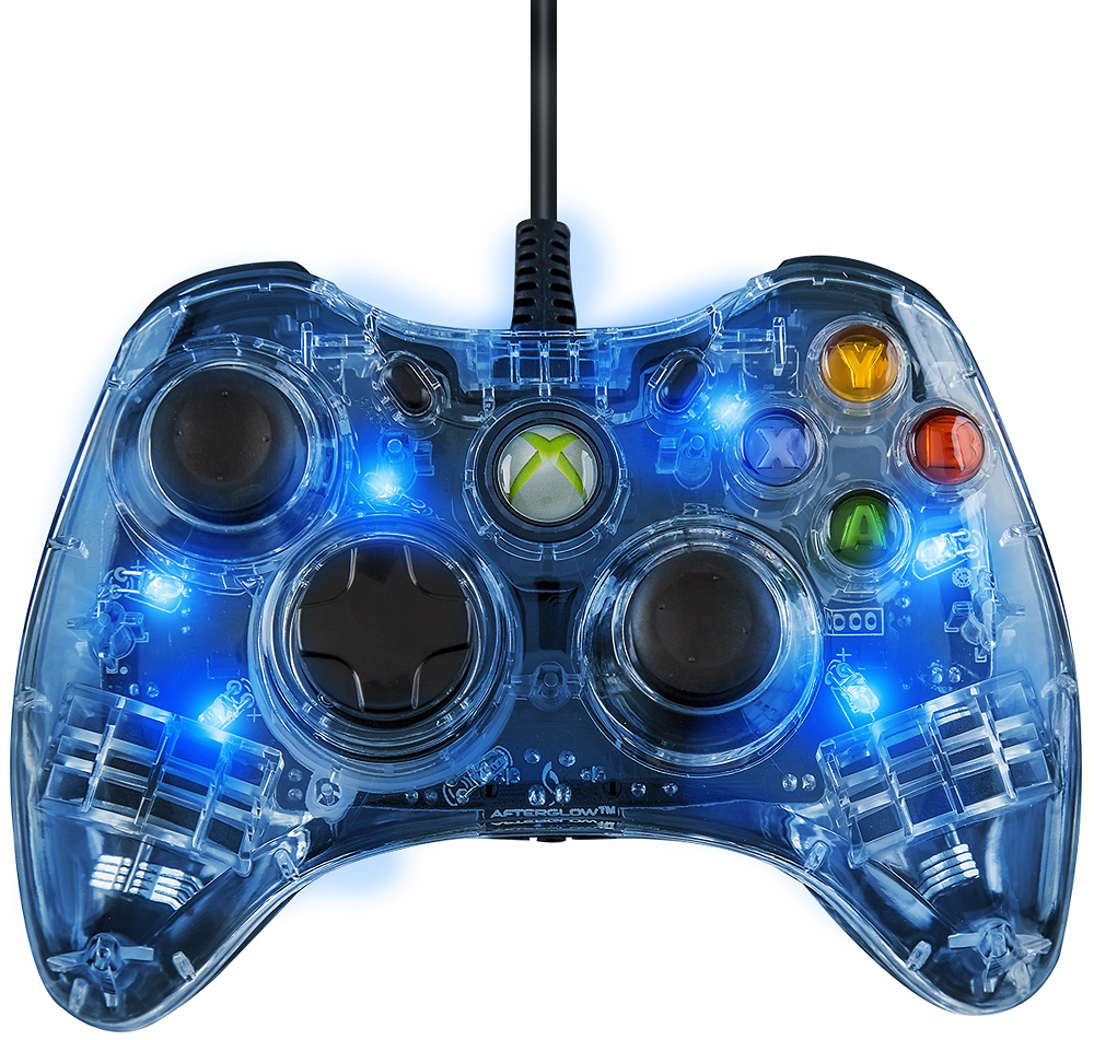wireless glowing xbox one controller