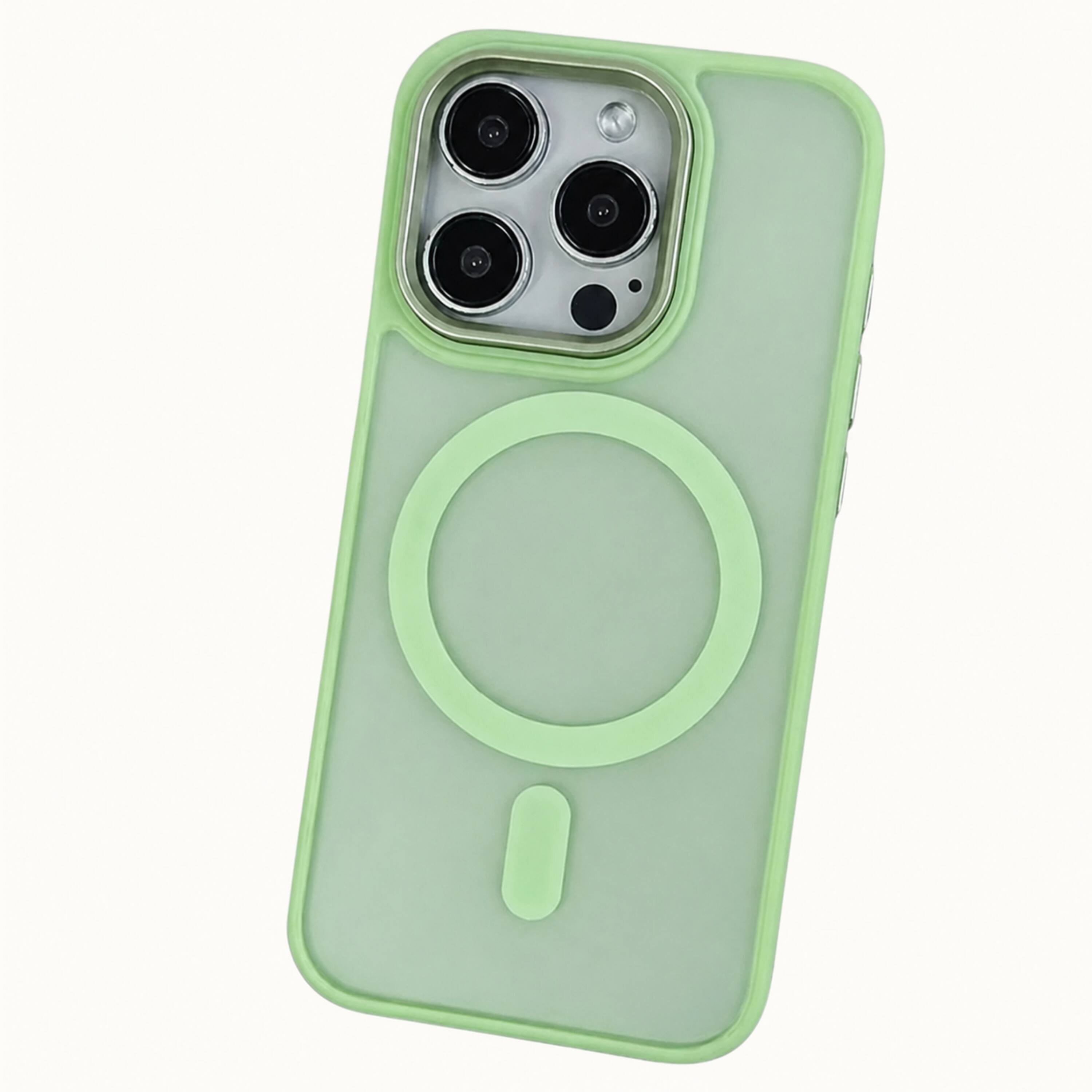 Front. Kitcheniva - Heavy Duty Protective Anti-Scratch Dual Layer Case And Screen Protector IPhone 16 Green - Green.