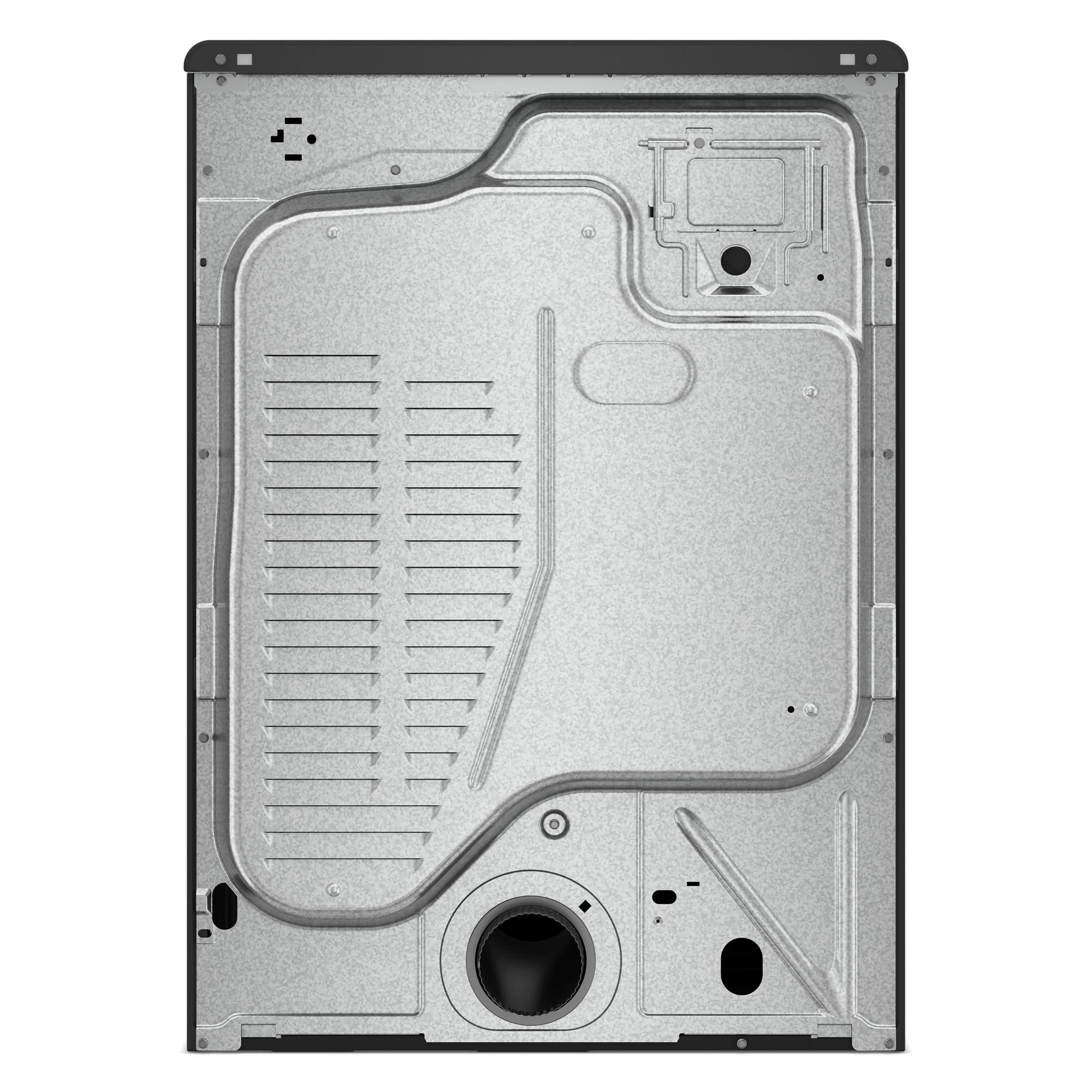 Alt View 3. Whirlpool - 7.4 Cu. Ft. Stackable Smart Electric Dryer with Steam and Wrinkle Shield Option - Volcano Black.