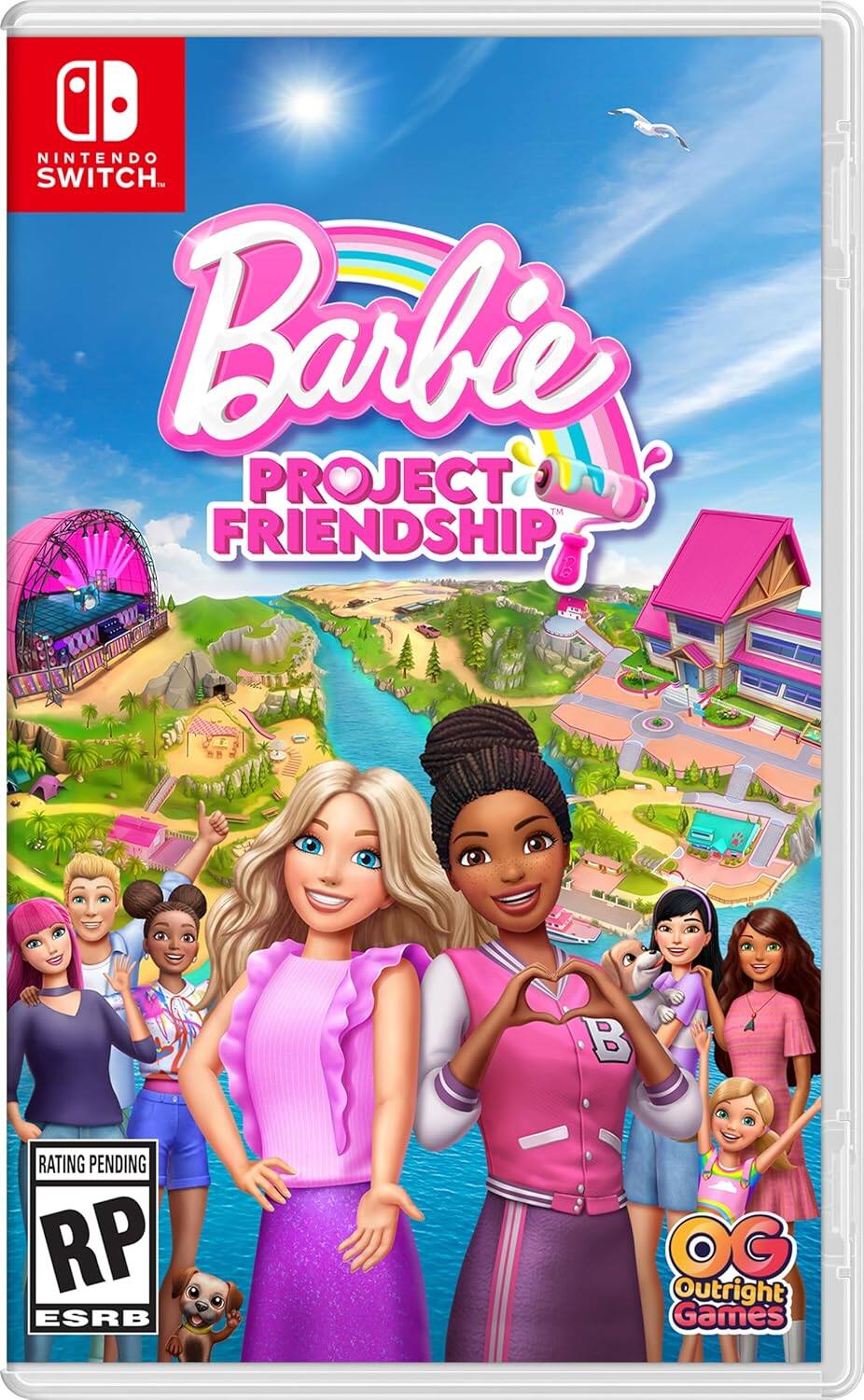 NINTENDO SWITCH, Barbie PROJECT FRIENDSHIP, RATING PENDING RP ESRB, OG Outright Games