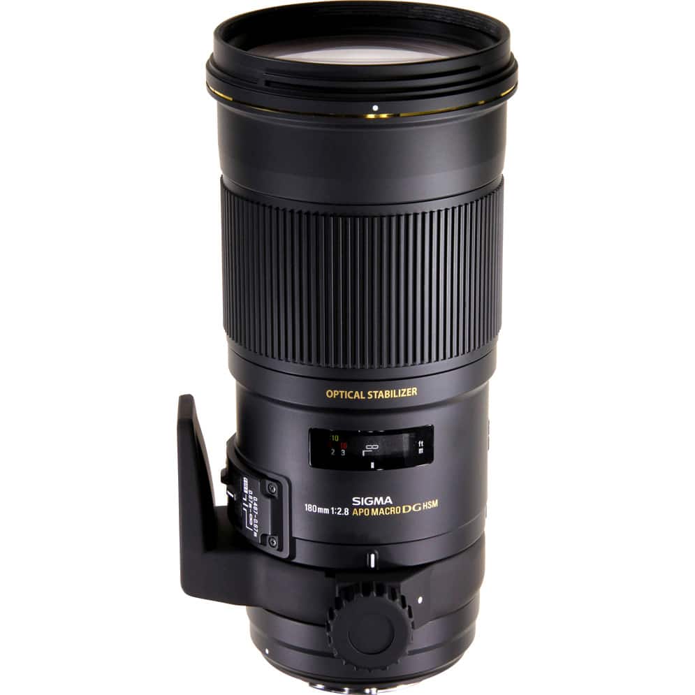 Front. Sigma - 180mm f/2.8 APO EX DG OS HSM Macro Lens for Select Sigma Cameras - Black.