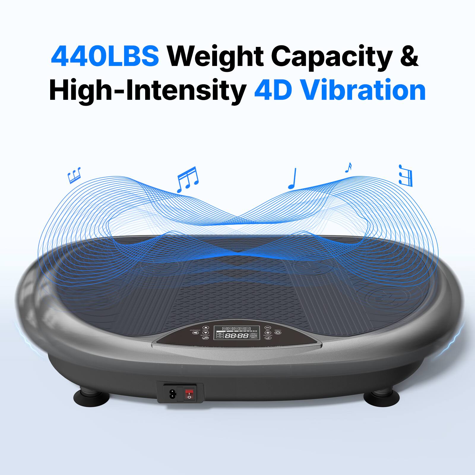 440LBS Weight Capacity & High-Intensity 4D Vibration