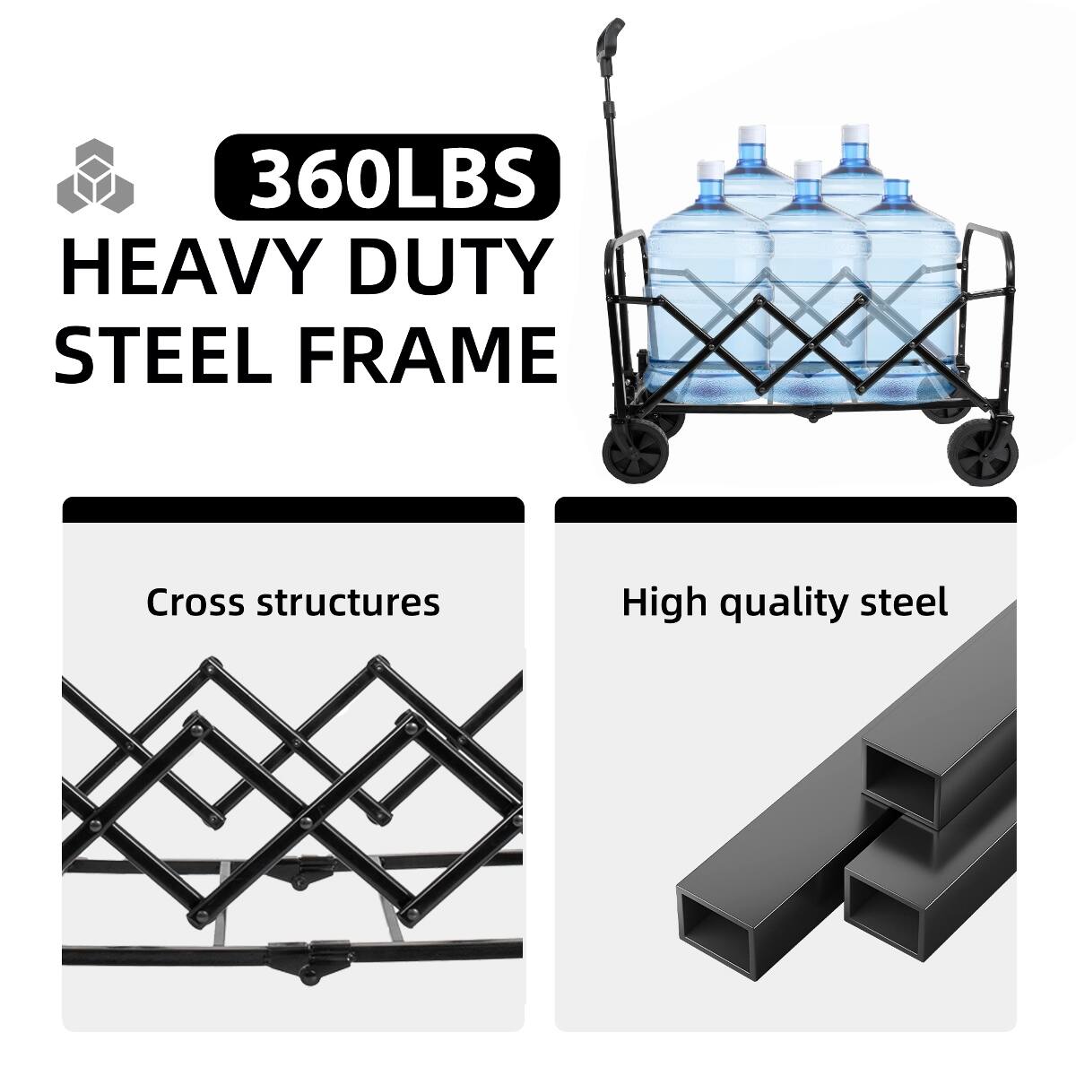 360LBS HEAVY DUTY STEEL FRAME

Cross structures

High quality steel
