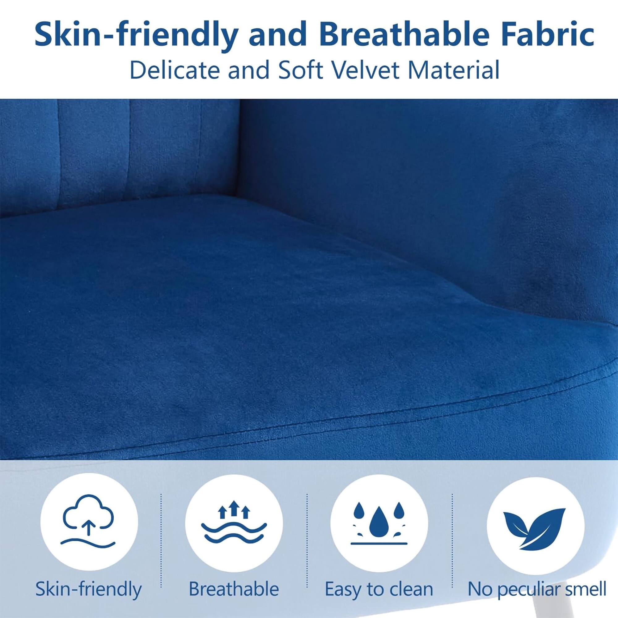 Skin-friendly and Breathable Fabric  
Delicate and Soft Velvet Material  

- Skin-friendly  
- Breathable  
- Easy to clean  
- No peculiar smell