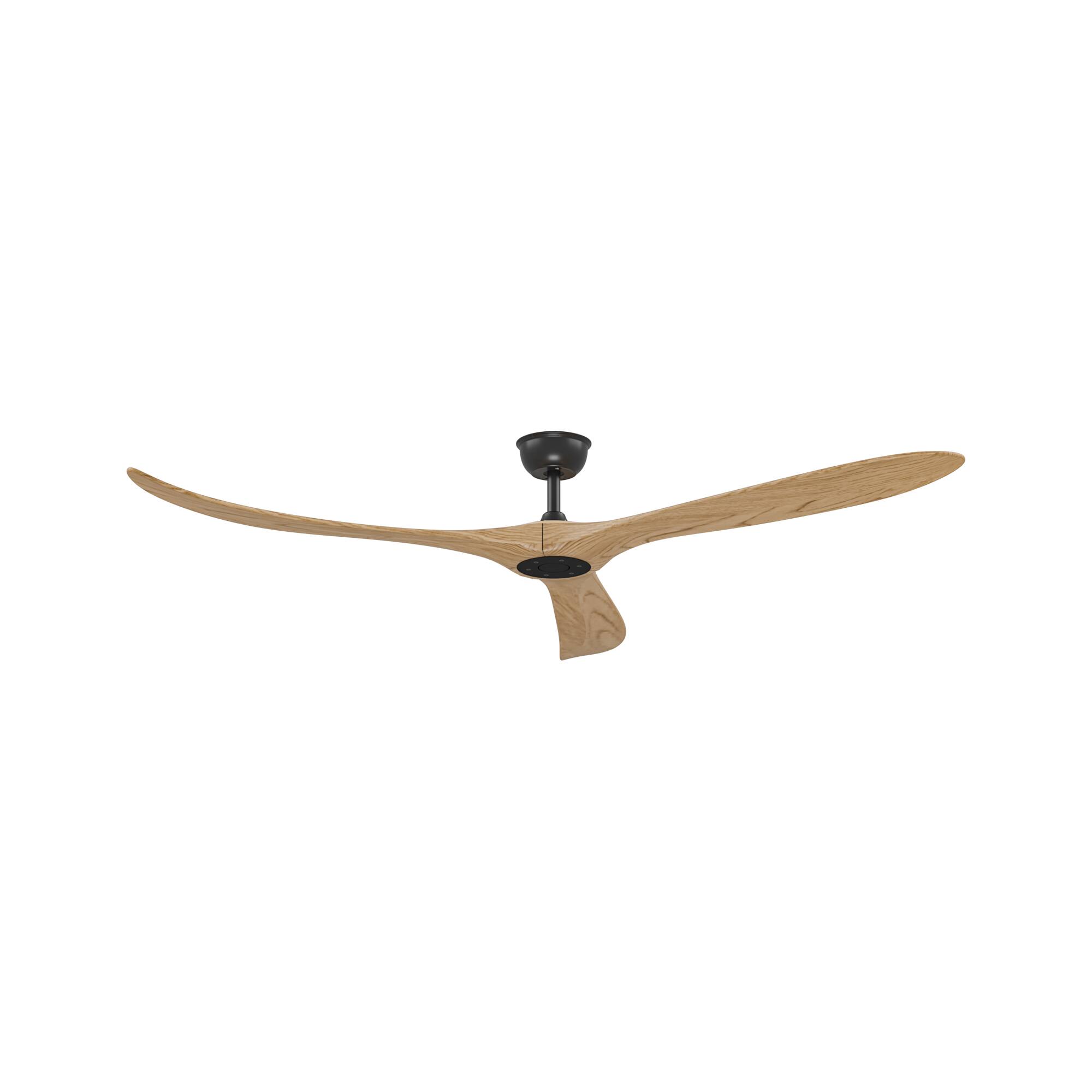 Left. Famapy - Famapy Solid Wood Ceiling Fan: Reversible, Quiet & All - Season Comfort - Wooden.