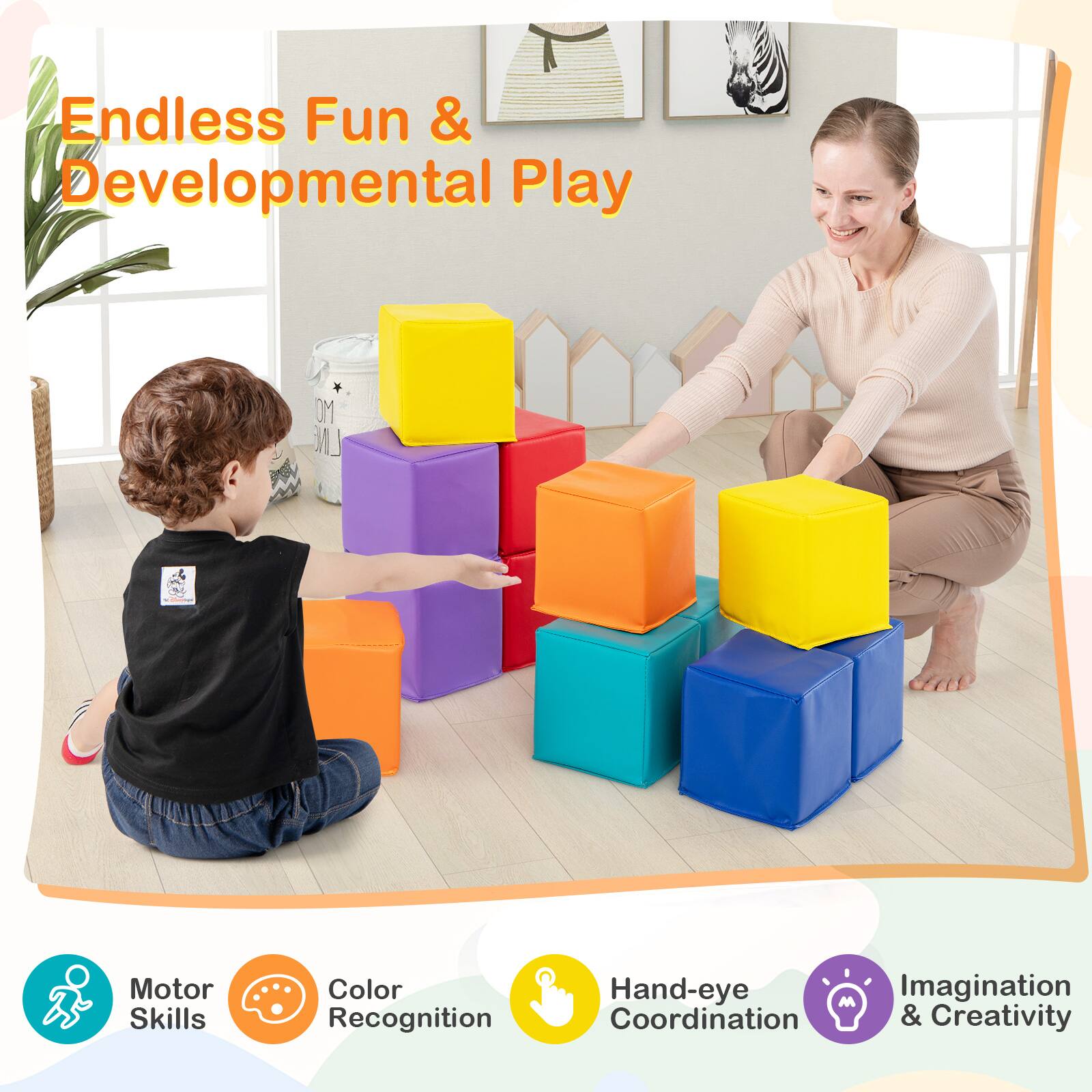 Endless Fun & Developmental Play

Motor Skills  
Color Recognition  
Hand-eye Coordination  
Imagination & Creativity