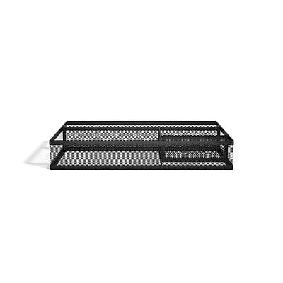 Alt View 2. TRU RED - 4 Compartment Mesh Drawer Organizer, Matte - Matte Black.