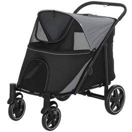 Pawhut - Stroller for Large Medium Small Dogs up to 66 Lbs. 23.5" in Body Length