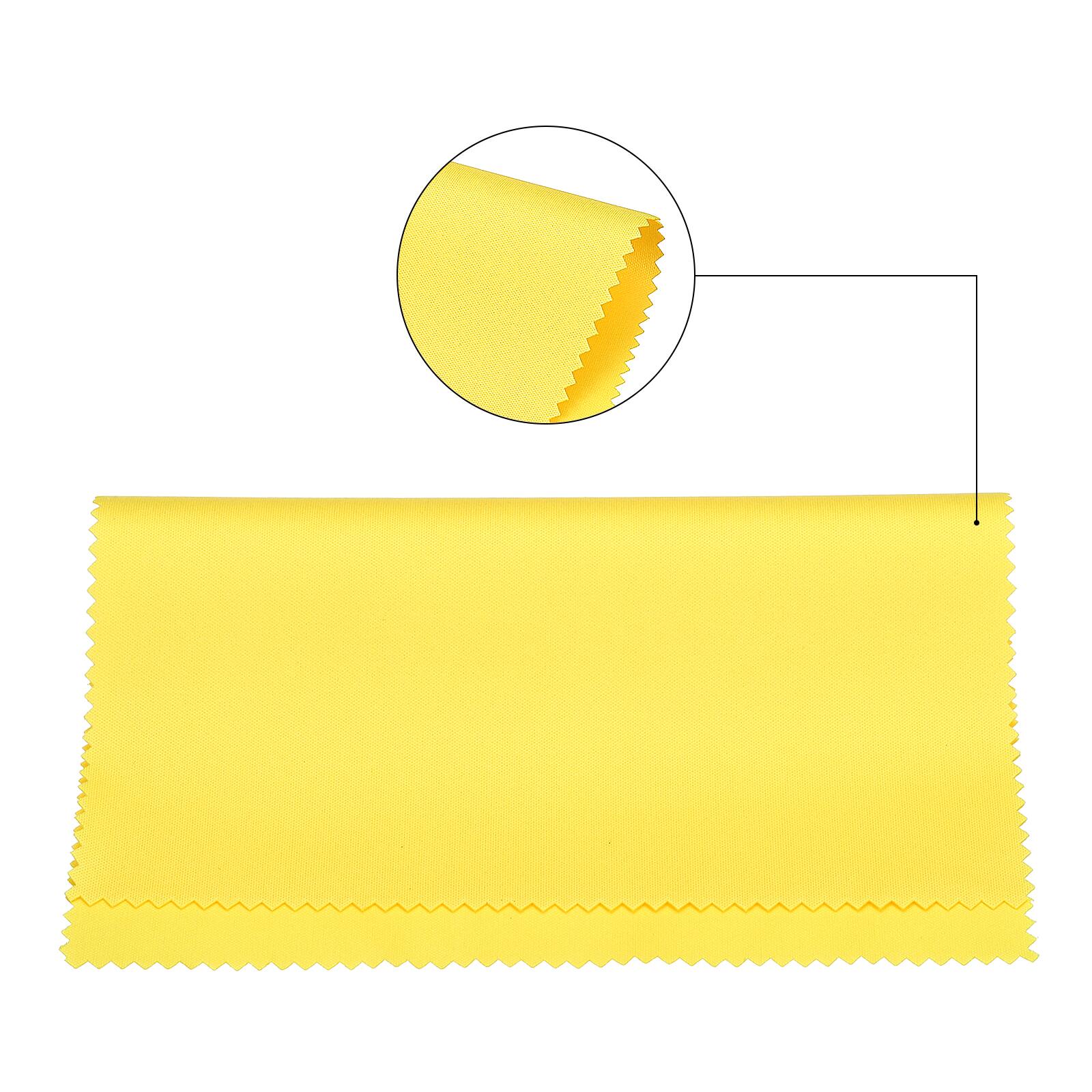 Alt View 2. Unique Bargains - Eyeglass Microfiber Cleaning Cloth 7"x6", 10pcs Soft Wipe for Lens, Eyeglasses, Screens in Individual Vinyl Pouch - Yellow.