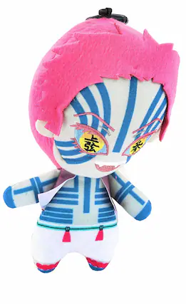 Front. Banpresto - Demon Slayer 6 Inch Tomonui Plush Series 4 | Akaza - Pink.