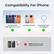 Compatibility For iPhone
- for iPhone with Mag-Safe(12 series or later)
- for Mag-Safe Cases
- Other Mobile Phone With Magnetic
Note: Metal Case & Non Magnetic Cases / Phone