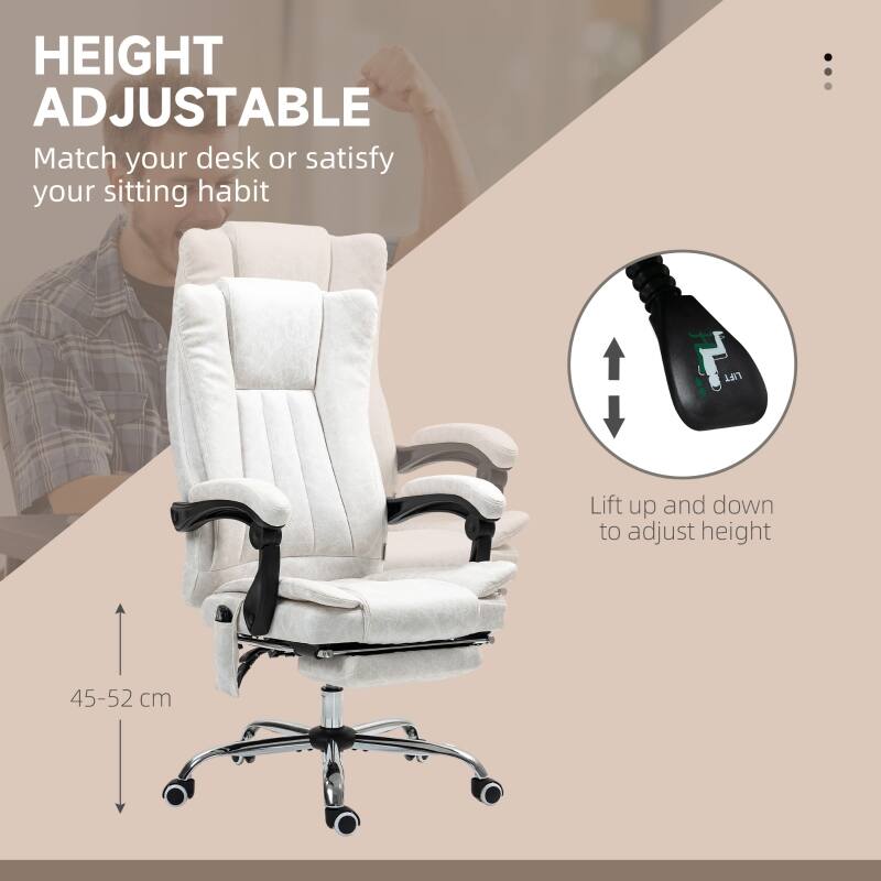 HEIGHT ADJUSTABLE  
Match your desk or satisfy your sitting habit  

LIFT  
Lift up and down to adjust height  

45-52 cm