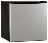 Front. Daewoo - 1.6 Cu. Ft. Compact Refrigerator - Silver/Black.